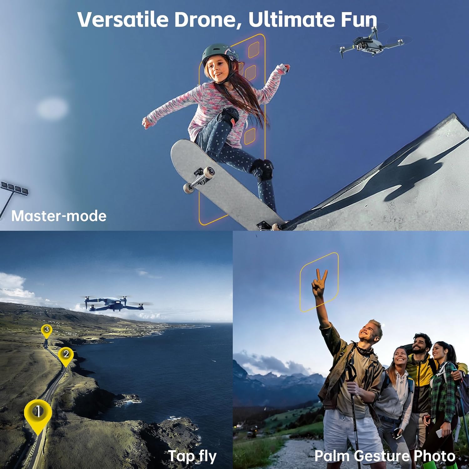 4K Drone with Camera 2650 ft Long Range 84 min Flight Time Super Endurance Foldable Drone with Camera for Beginners, WiFi FPV Quadcopter, Brushless Motor, Auto Hover, Follow Me (3 Batteries) - Image 7