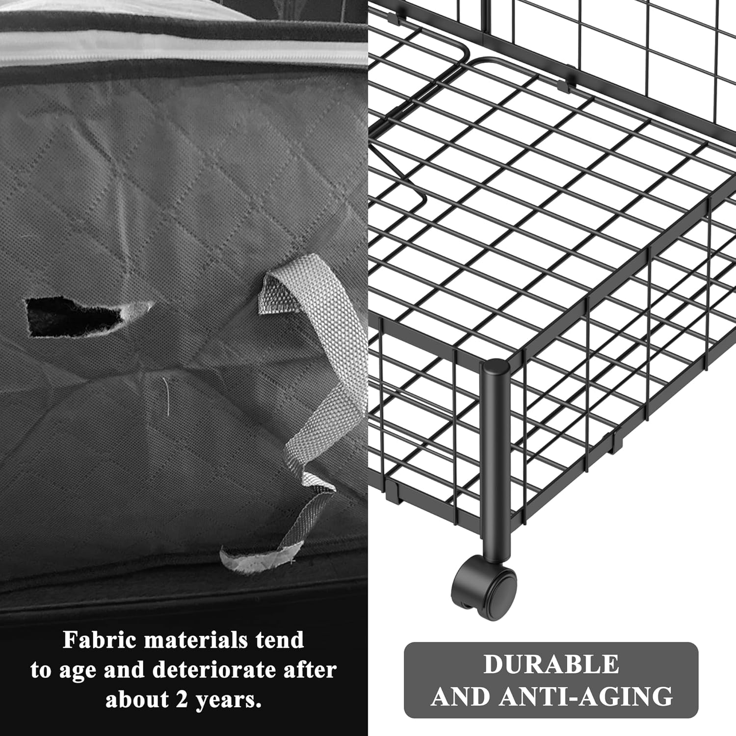 Hleelomi Under Bed Storage with Wheels, 360° Rotating, No-Assembly Underbed Storage Containers, 2PACK - Image 8