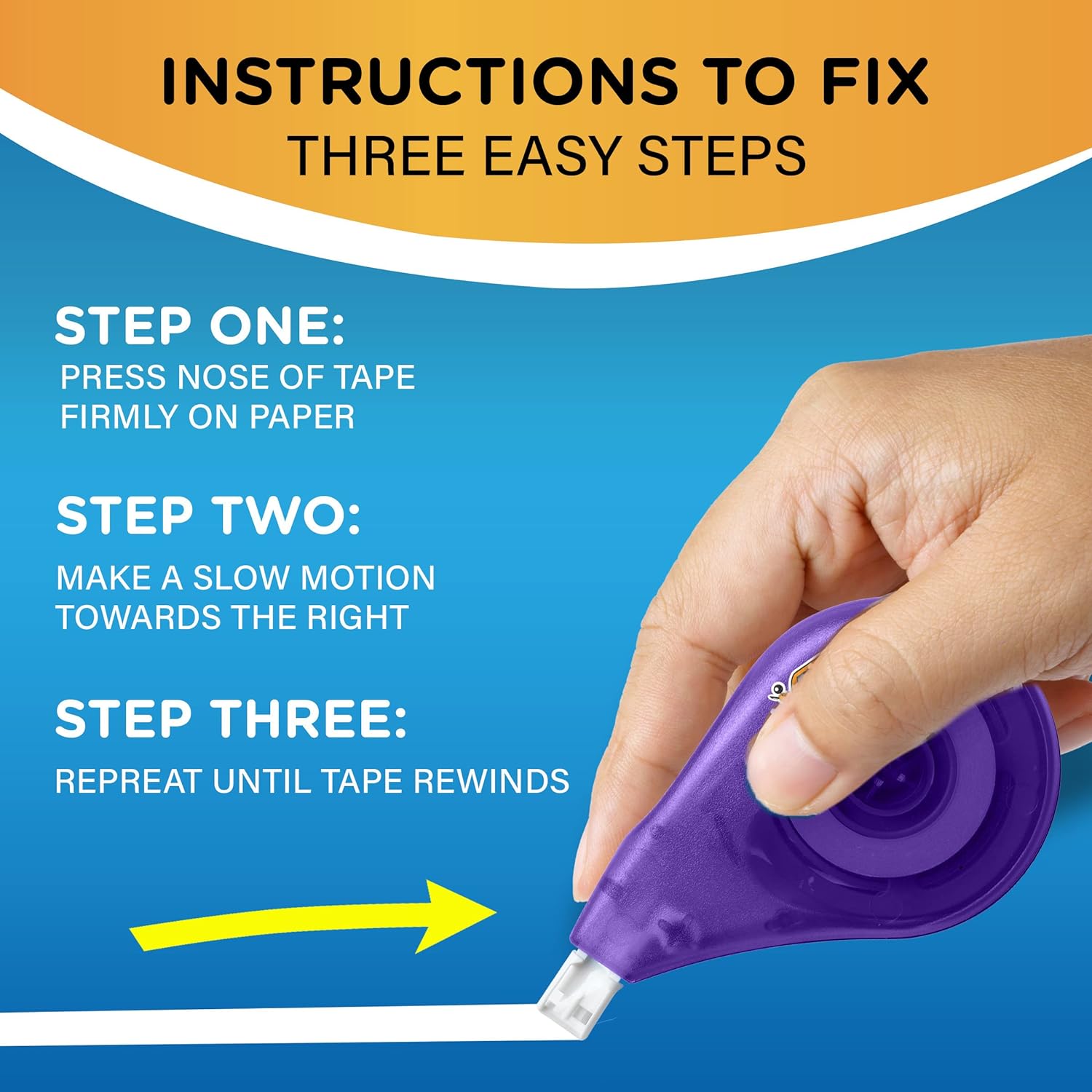 BIC Wite-Out EZ Correct Correction Tape, White, No Dry Time, Tear Resistant Tape, 4-Count - Image 3