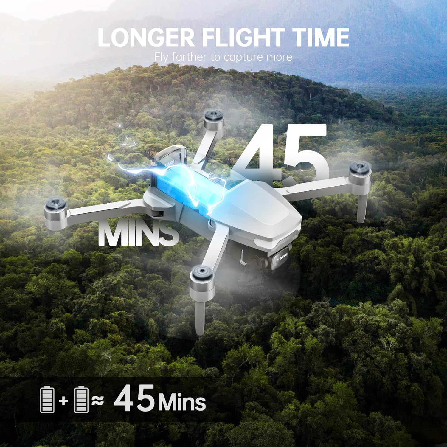 Drones with Camera for Adults 4K, Foldable Beginner Drone with Brushless Motor, Auto Follow, Tap Fly, Circle Fly, One Key Start, Under 249g - Image 4