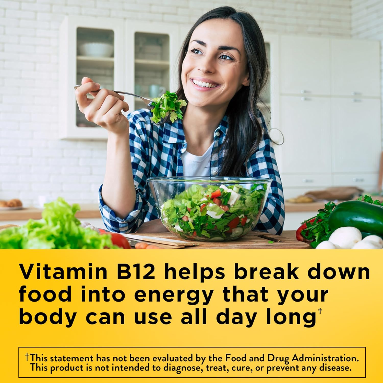 Nature Made Vitamin B12 1000 mcg, Dietary Supplement for Energy Metabolism Support, B12 Vitamins 1000 mcg, 150 Softgels, 150 Day Supply - Image 2