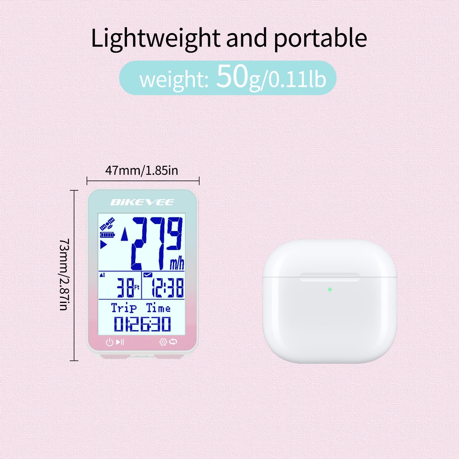 GPS Speedometer & Odometer - Wireless Bike Computer, Auto Start/Stop, Auto Backlight, IPX7 Waterproof, 2.4" LCD, Cycling Tracker in MPH & KM/H - Image 4