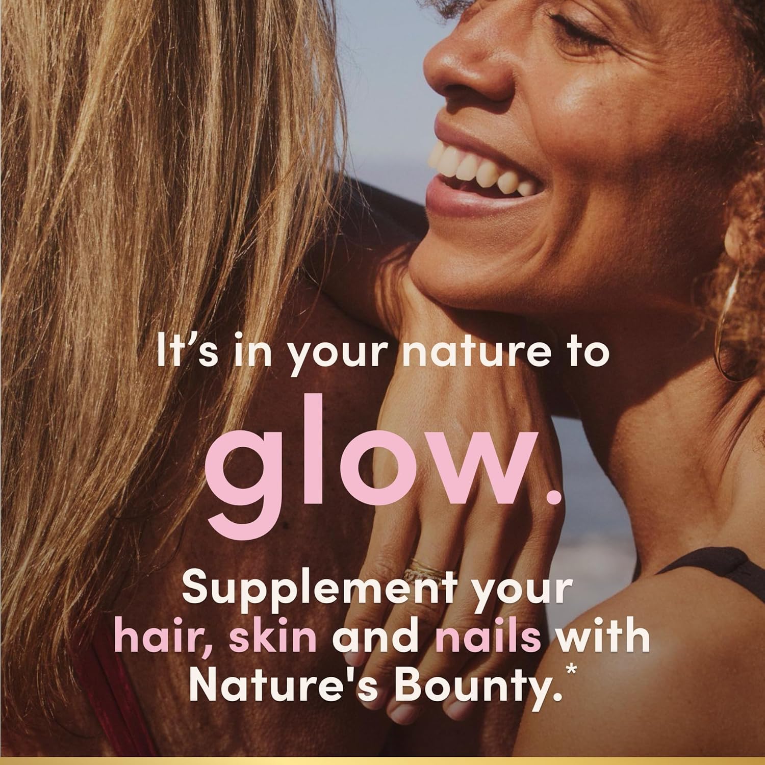 Nature's Bounty Optimal Solutions Hair, Skin & Nails with Biotin and Collagen, Citrus-Flavored Gummies Vitamin Supplement, 2500 mcg, 80 Ct, 40 Total Servings - Image 4