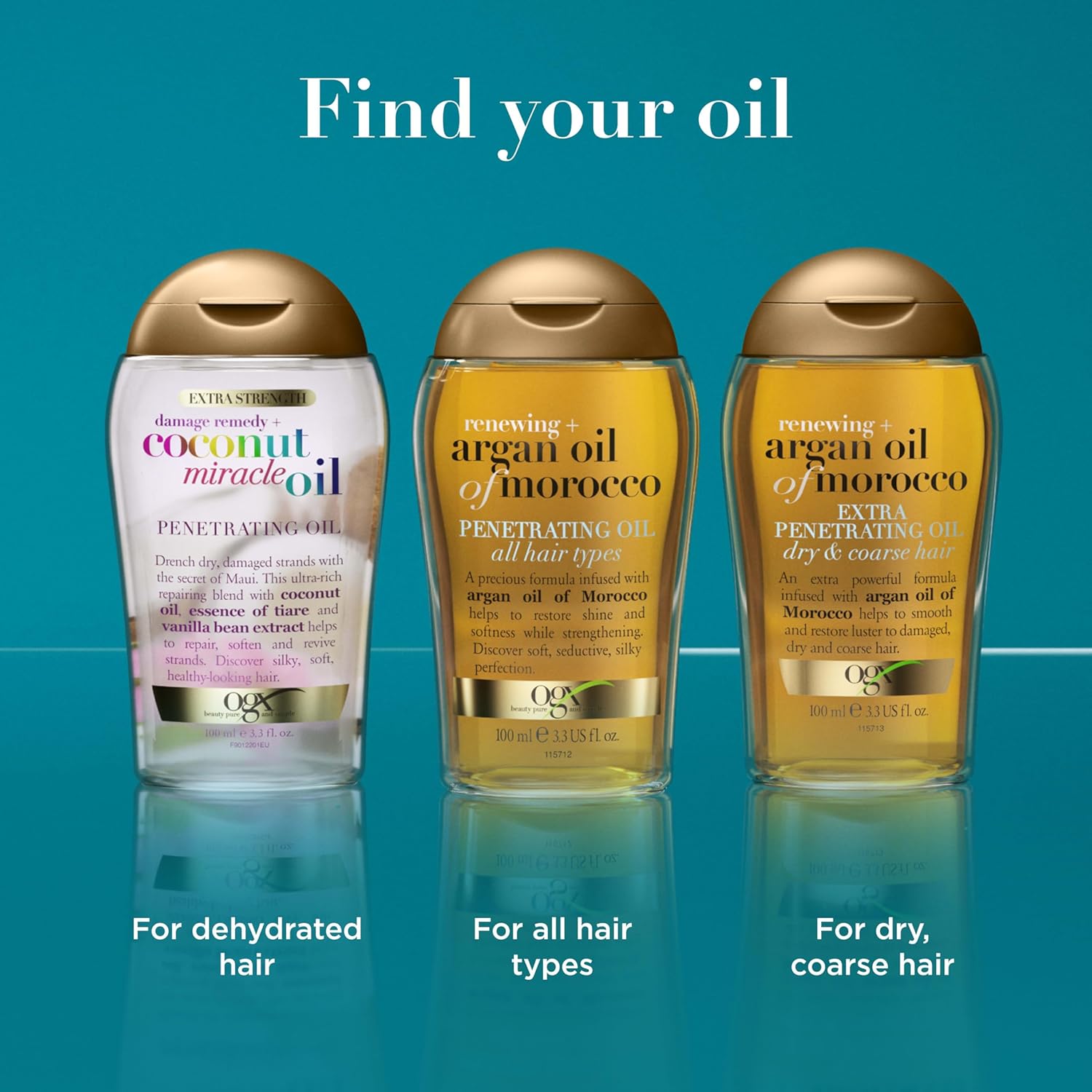 OGX Renewing + Argan Oil of Morocco Hair Oil, Extra Strength Penetrating Serum Treatment for Dry, Damaged, Frizzy, Curly & Coarse Hair, Cold-Pressed Argan Oil, Shine, 3.3 Fl Oz - Image 5