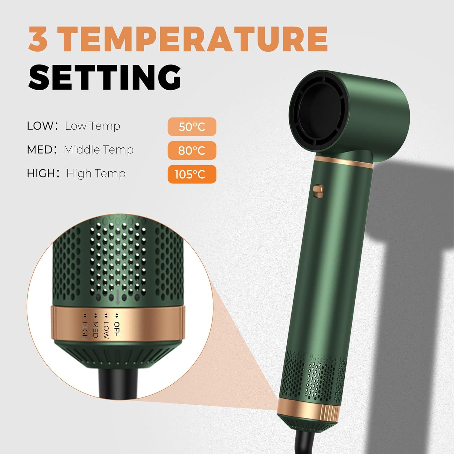 5 in 1 Blow Dryer Brush, Upgrade Hair Dryer Brush Set Negative Ion Air Styler Curling Wrap Air Curler, Hot Air Brush Curling Iron Hair Styling Tools As A Gift for Straight/Curl/Dry/Smooth - Image 3