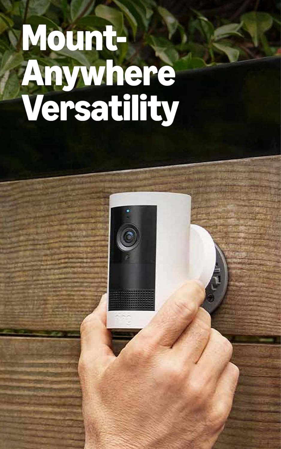 Ring Outdoor Cam Plus, Battery (newest model), Home or business security, Wide-Angle 2K Video with Ring Vision, Low-Light Sight for full-color night vision, Mount-Anywhere Versatility, White - Image 6