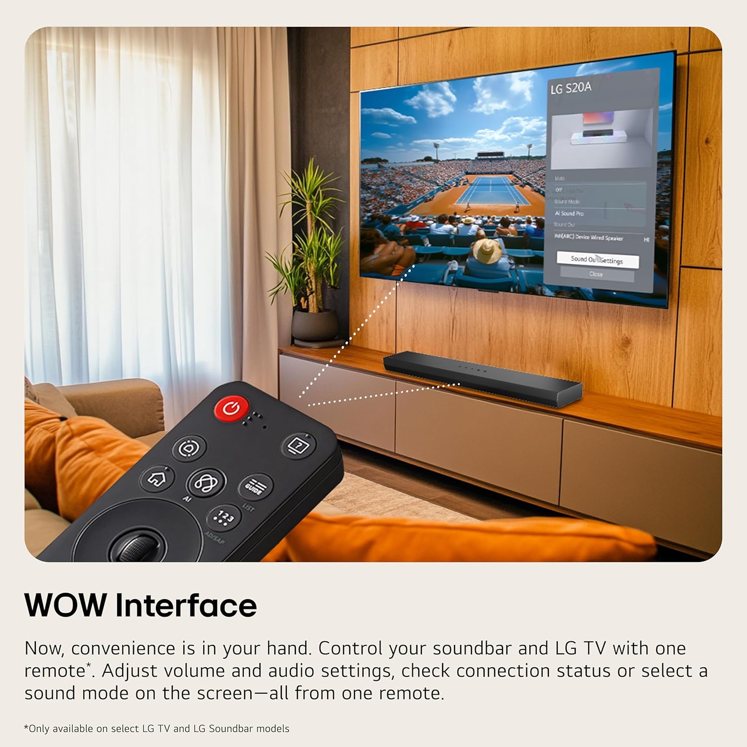 LG S40TR 4.1 ch. Home Theater Soundbar with Rear Surround Speakers and Wireless Subwoofer, Wow Interface, Dolby Audio, AI Sound Pro, Amazon Exclusive - Image 4