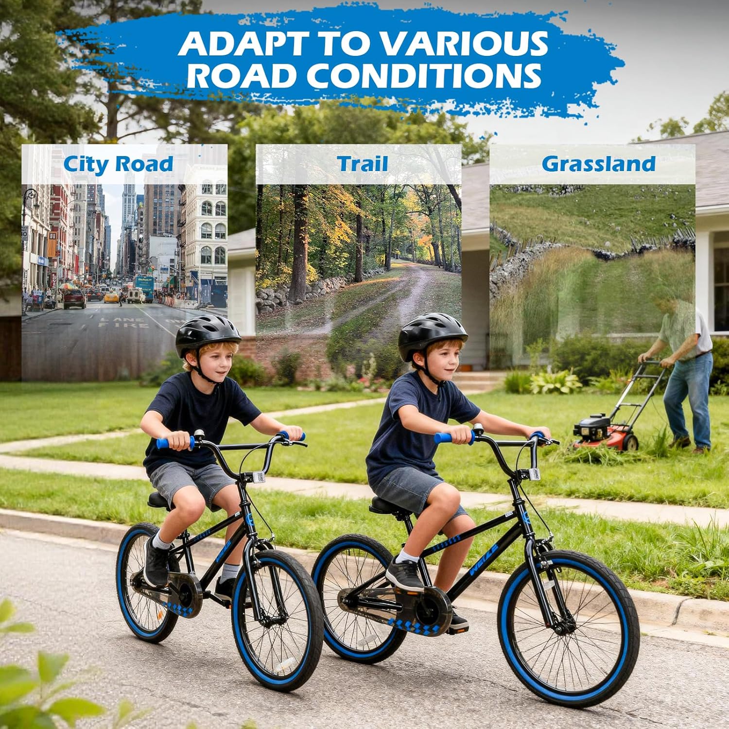 WEIZE Kids Bike, 16 20 Inch Children Bicycle for Boys Girls Ages 4-12 Years Old, Rider Height 41-62 Inch, Coaster Brake, Multiple Color Options - Image 8