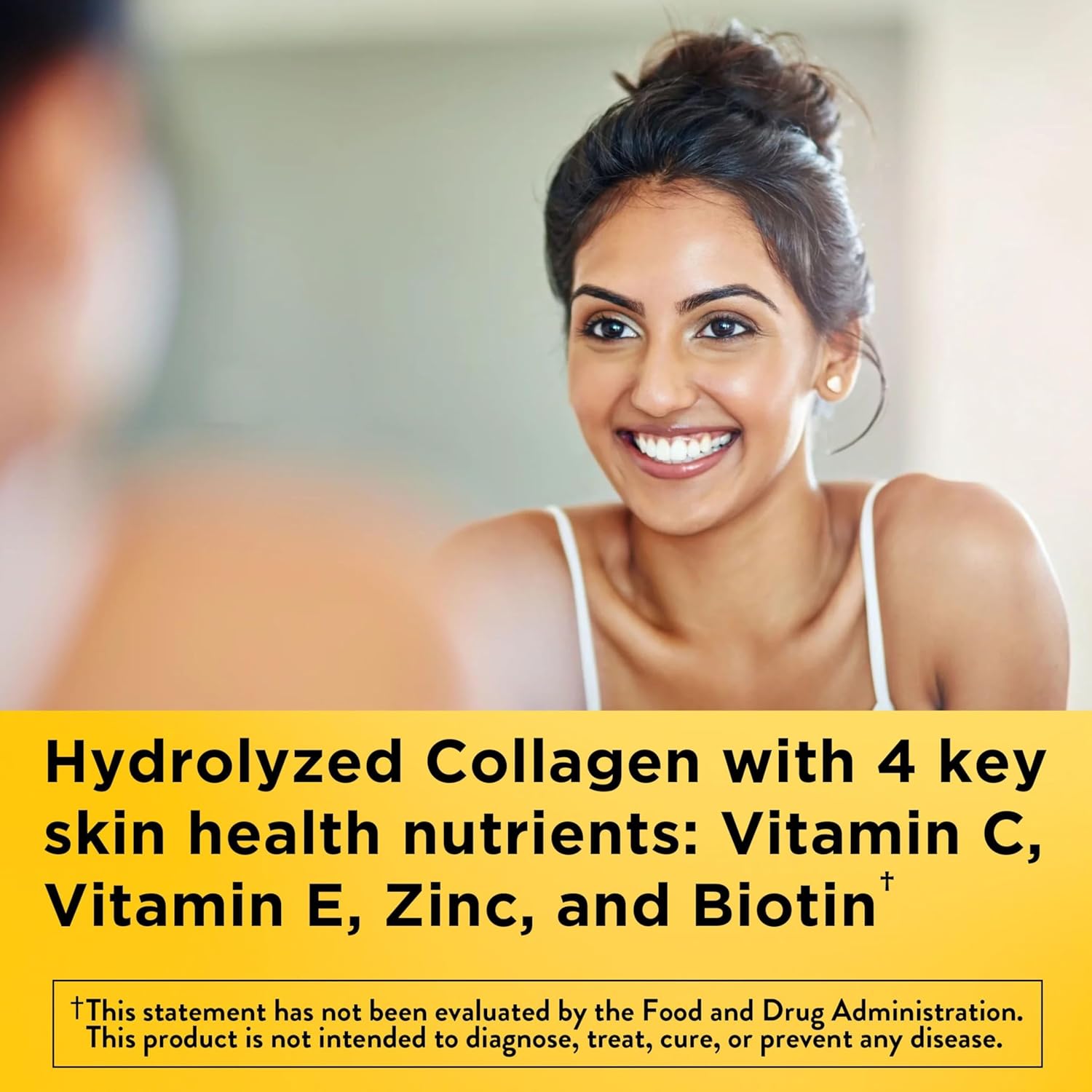 Nature Made Collagen Gummies with Vitamin C, Zinc, Biotin, Hydrolyzed Collagen Peptides for Women and Men, Healthy Skin Support Supplement, 60 Gummies, 60 Day Supply - Image 2