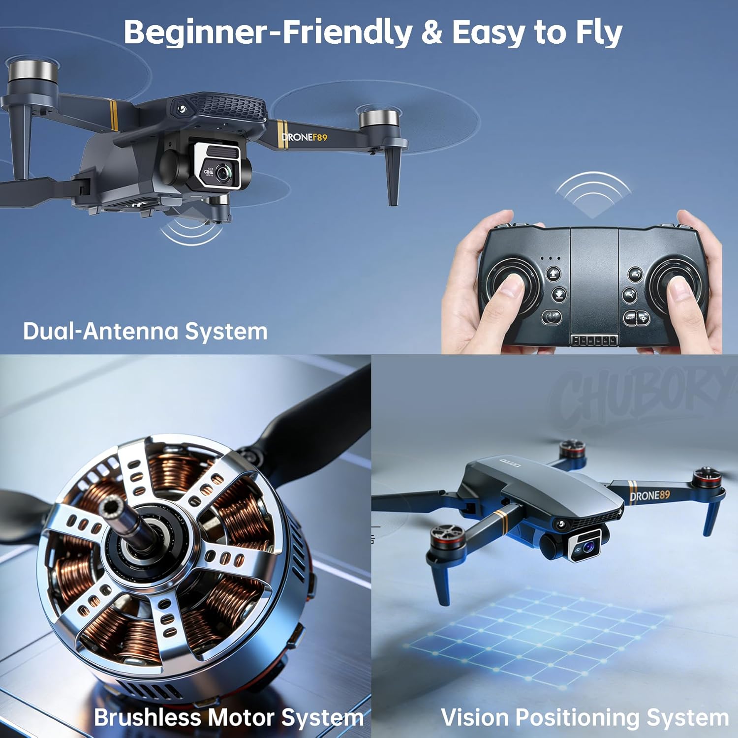 4K Drone with Camera 2650 ft Long Range 84 min Flight Time Super Endurance Foldable Drone with Camera for Beginners, WiFi FPV Quadcopter, Brushless Motor, Auto Hover, Follow Me (3 Batteries) - Image 3