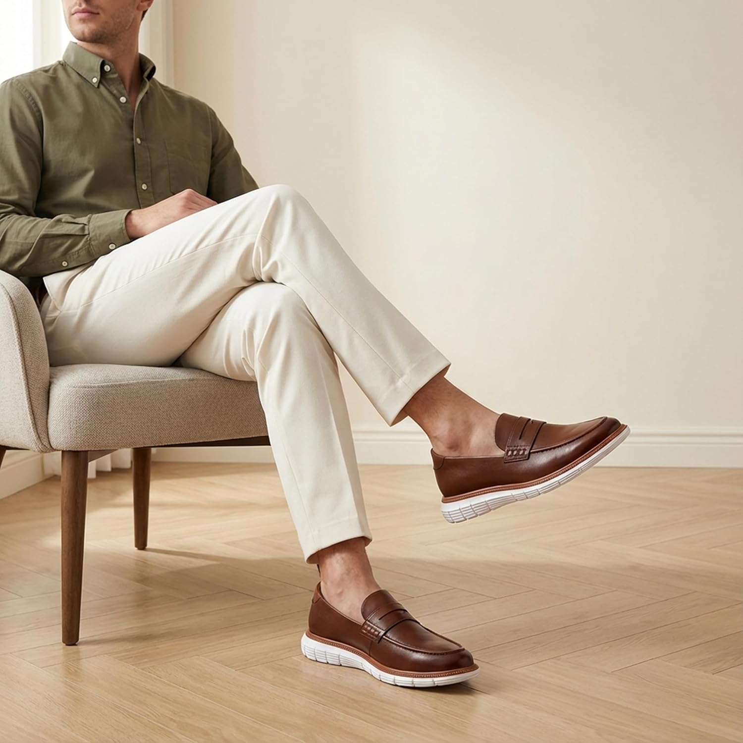 Marc Joseph New York Mens Empire Street Loafer (Hands Free Technology) - Image 2