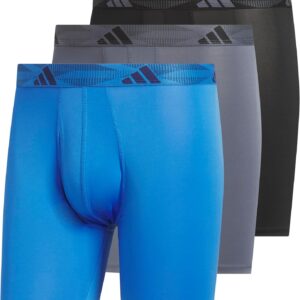 adidas Men’s Microfiber Boxer Briefs Underwear (Multipack) Athletic Stretch-Fit