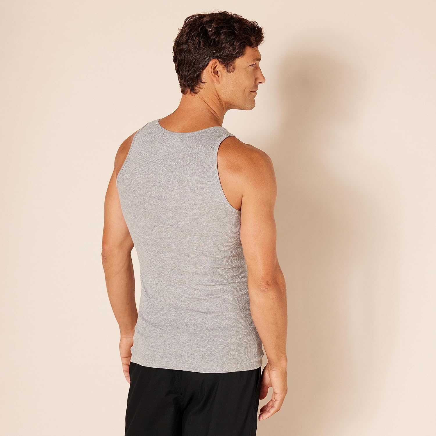 Amazon Essentials Men's Slim Fit Breathable Cotton Tank Undershirts, Pack of 6 - Image 4