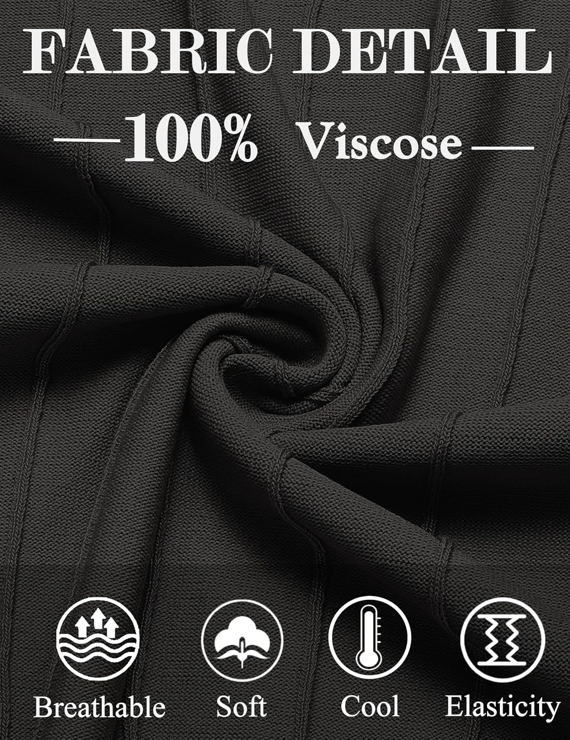 COOFANDY Men's T- Shirts Short Sleeve Knit Sweater Shirt Casual Crewneck Ribbed Pullover Tees - Image 5