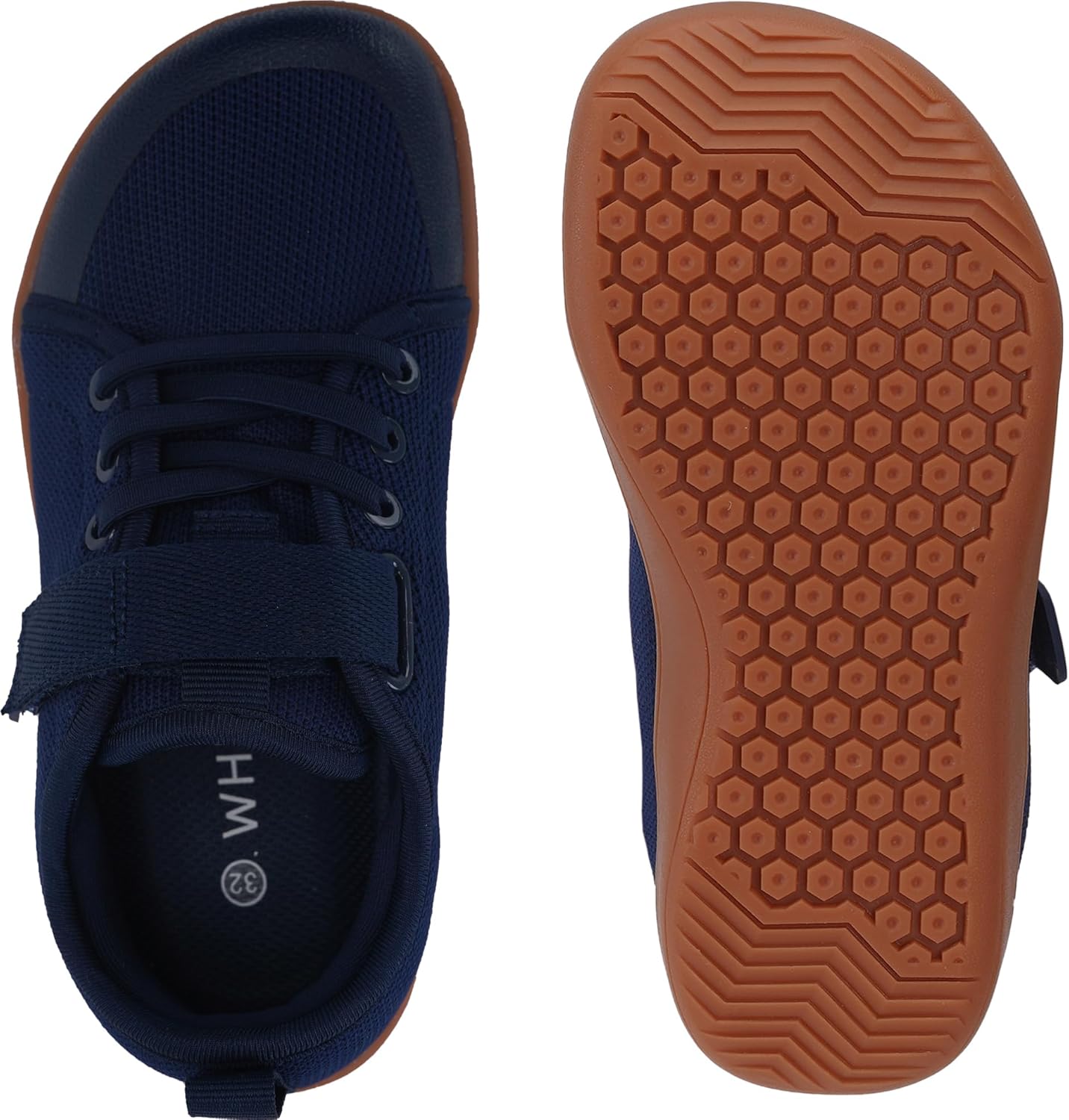 WHITIN Little/Big Kid Barefoot Shoes | Boys/Girls Lace-up Minimalist Sneakers | Wide Toe Box | Natural Flexible Fit - Image 5