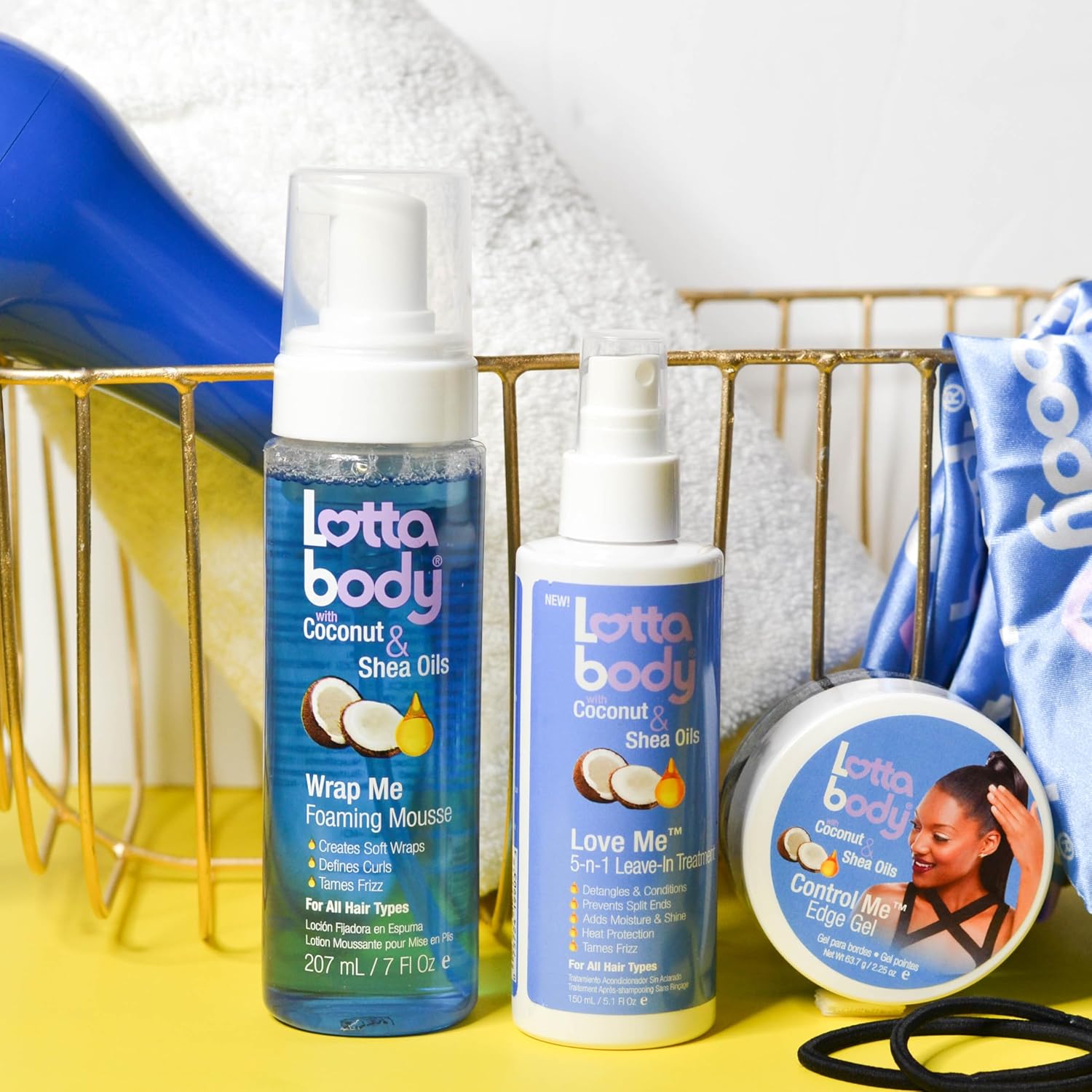 Lottabody Wrap Me Foaming Mousse with Coconut & Shea Oils, Lightweight Moisture-Rich Curl-Defining & Frizz-Control Styling Mousse for Natural Curly, Coily & Relaxed Hair, 7 oz - Image 10