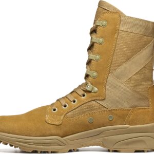 GARMONT TACTICAL T8 NFS 670 T.A.A. Military Combat Boots for Men and Women, Army, Air Force, T.A.A., AR670-1 and GSA Compliant Footwear, Lightweight, Suede Leather