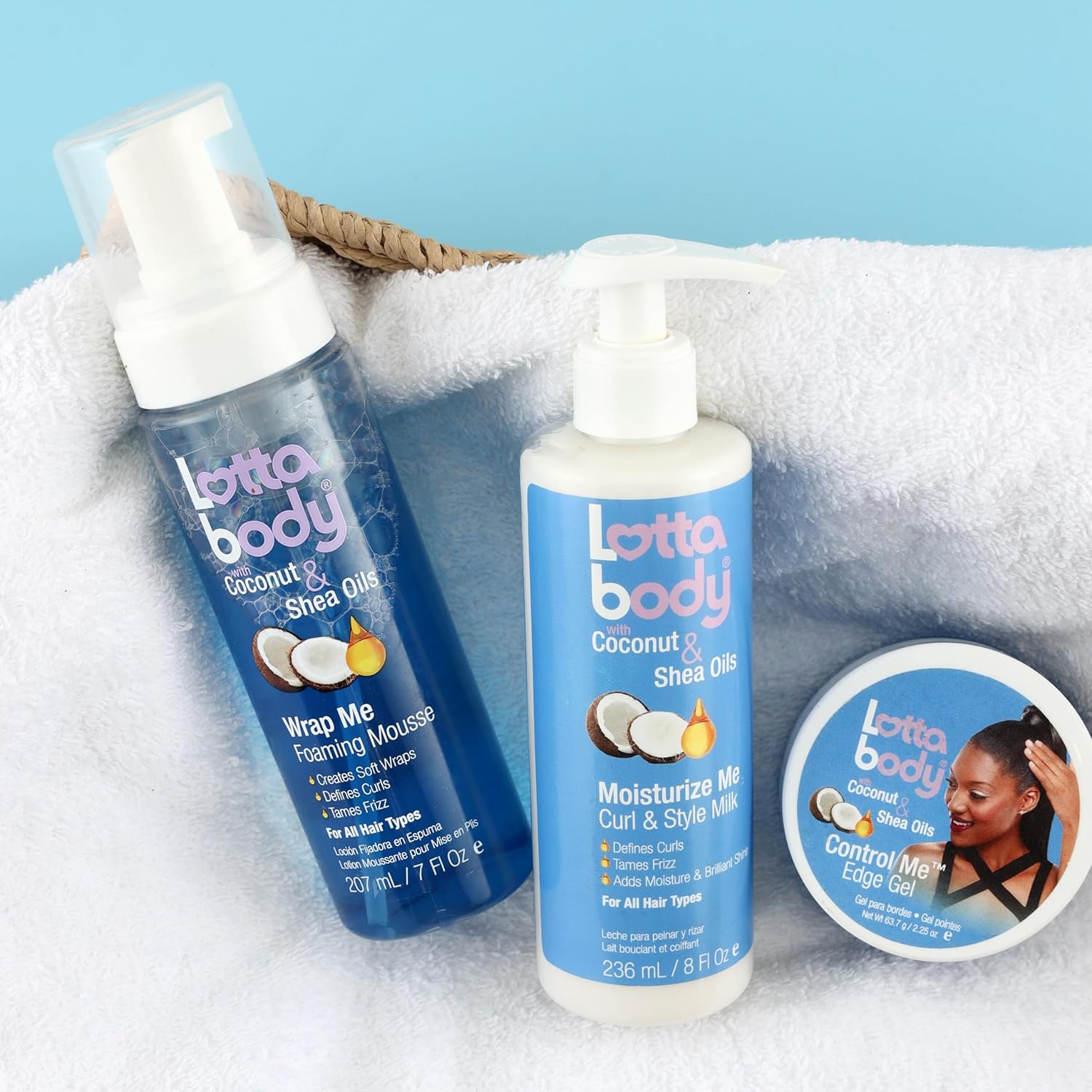 Lottabody Wrap Me Foaming Mousse with Coconut & Shea Oils, Lightweight Moisture-Rich Curl-Defining & Frizz-Control Styling Mousse for Natural Curly, Coily & Relaxed Hair, 7 oz - Image 12