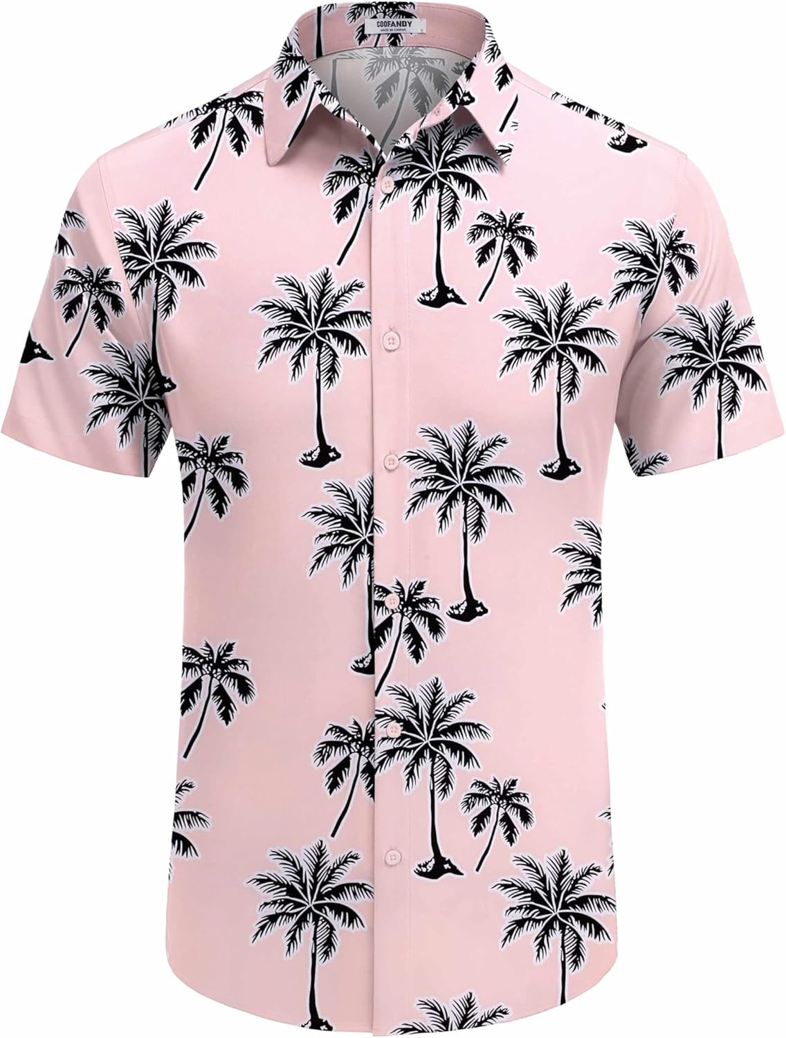 COOFANDY Mens Hawaiian Shirt Short Sleeve Button Down Shirts Tropical Floral Summer Beach Shirts - Image 6