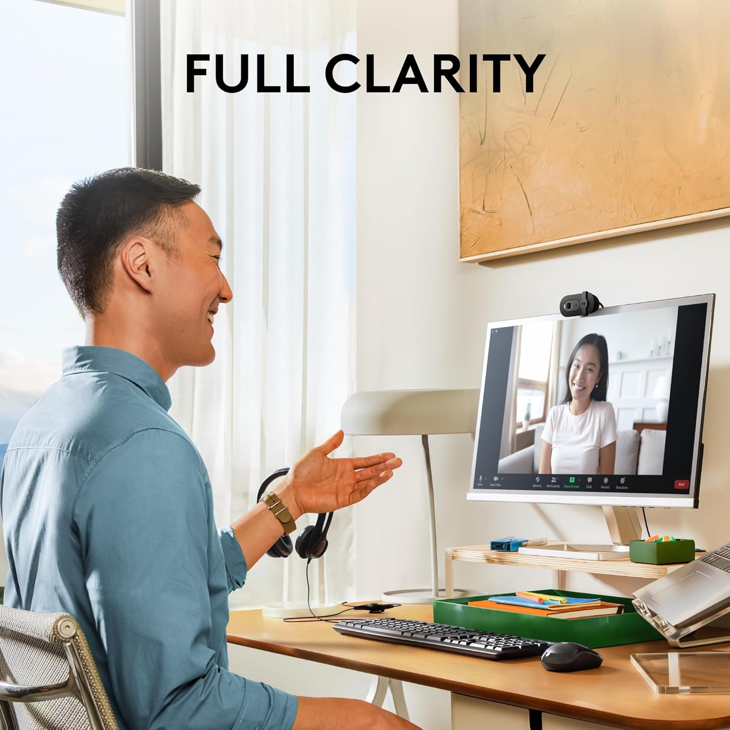 Logitech Brio 101 Full HD 1080p Webcam for Meetings, Streaming, Desktop, Laptop, PC - Built-in Mic, Shutter, Works with Zoom, Microsoft Teams, Nintendo Switch 2’s new GameChat Mode, USB-A,-Black - Image 2