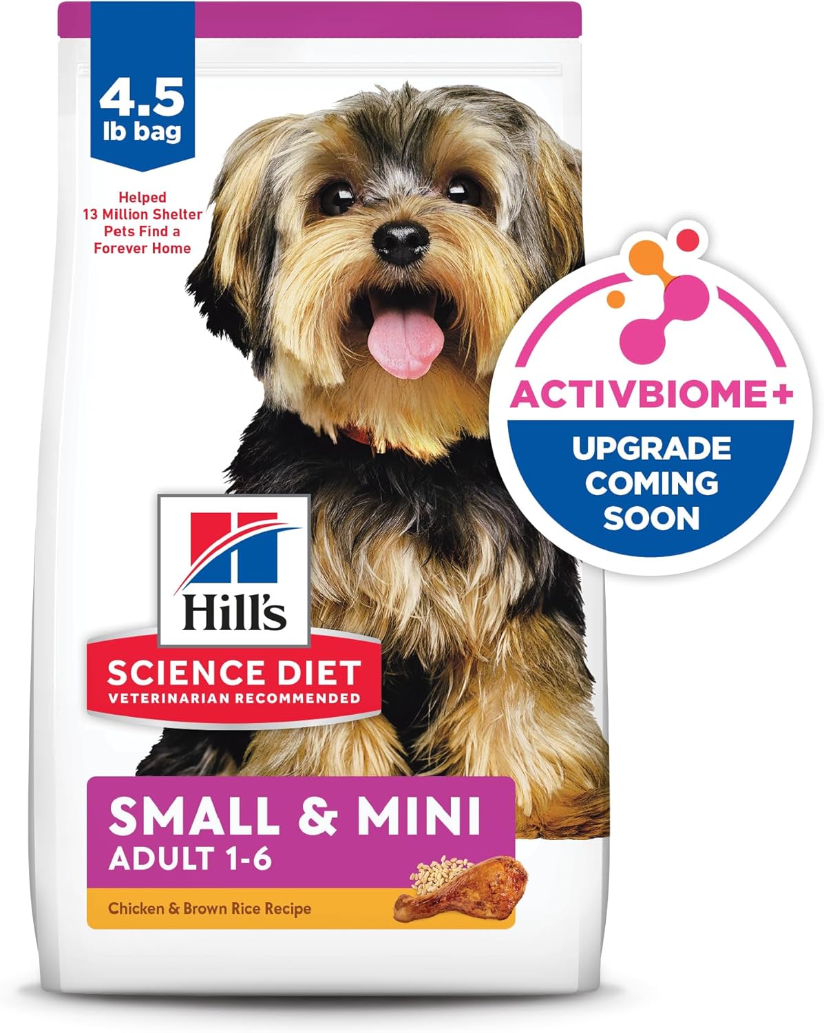 Hill's Science Diet Adult 1-6 Small & Mini Dry Dog Food, Chicken & Brown Rice, 4.5 lb. Bag - Image 14