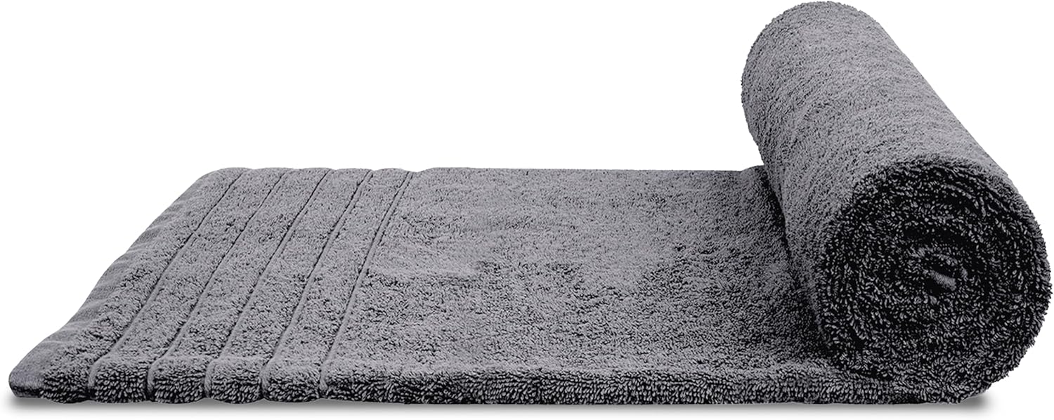 Tens Towels Pack of 2 Extra Large Bath Sheets 35 x 70 Inches, 100% Cotton, Larger & Lighter Weight, Quicker to Dry, Super Soft & Absorbent, Oversized Bath Towels, Dark Grey - Image 7