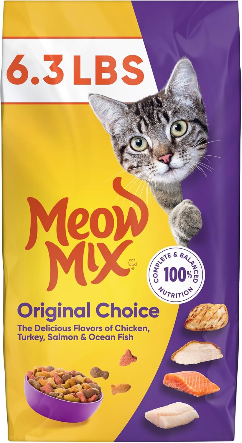 Meow Mix Original Choice Dry Cat Food, 6.3 Pound Bag - Image 2