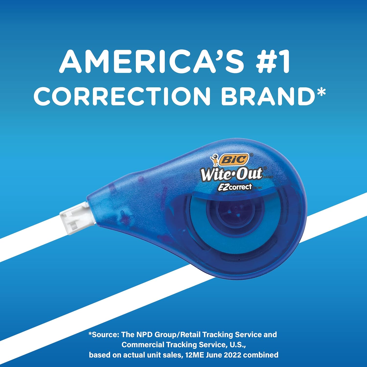 BIC Wite-Out EZ Correct Correction Tape, White, No Dry Time, Tear Resistant Tape, 4-Count - Image 8