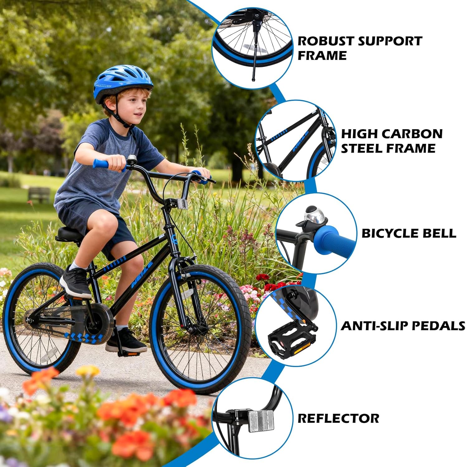 WEIZE Kids Bike, 16 20 Inch Children Bicycle for Boys Girls Ages 4-12 Years Old, Rider Height 41-62 Inch, Coaster Brake, Multiple Color Options - Image 5
