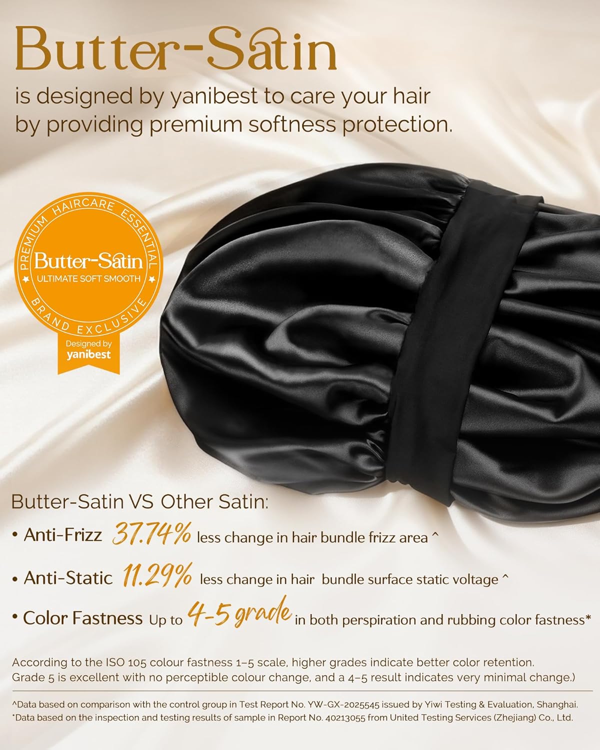 YANIBEST Silk Bonnet for Men Women Hair Bonnet for Sleeping Double Layer Satin Bonnet for Natural Curly Hair Unisex Sleep Cap - Image 7