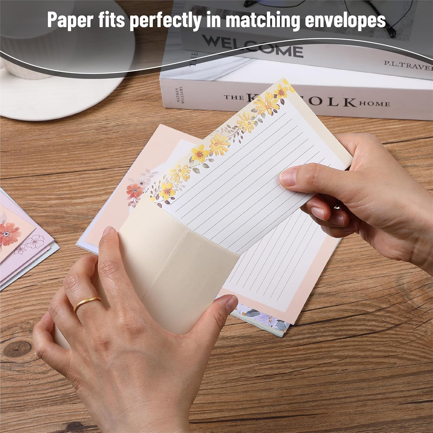 Mr. Pen- Stationery Writing Paper Set with Envelopes, 5.2" x 7.3", 60 Letter Sheets & 30 Envelopes, Smooth Printable Letter Paper for Handwritten Notes, Personal Letters, Invitations, Office & Home - Image 6