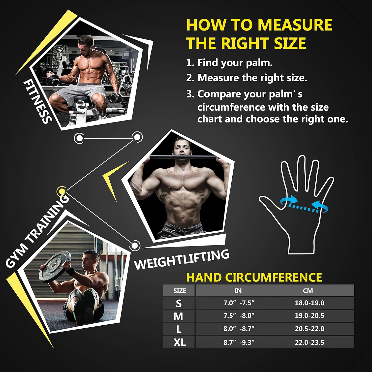 ihuan Ventilated Weight Lifting Gym Workout Gloves with Wrist Wrap Support for Men & Women, Full Palm Protection, for Weightlifting, Training, Fitness, Hanging, Pull ups - Image 6
