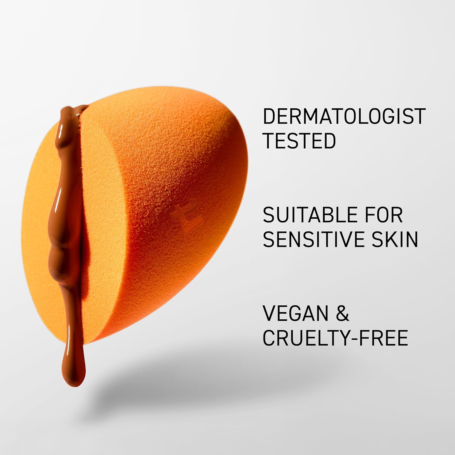 Real Techniques Miracle Complexion Sponge, Beauty Sponge, Makeup Blending & Foundation Application, Streak-Free, Full Coverage Finish, Vegan, Cruelty & Latex-Free, 1 Count - Image 4