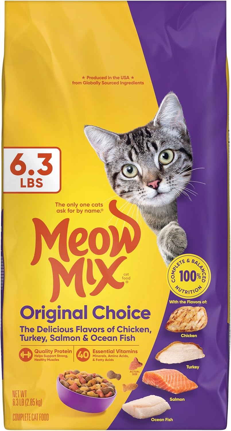 Meow Mix Original Choice Dry Cat Food, 6.3 Pound Bag - Image 9