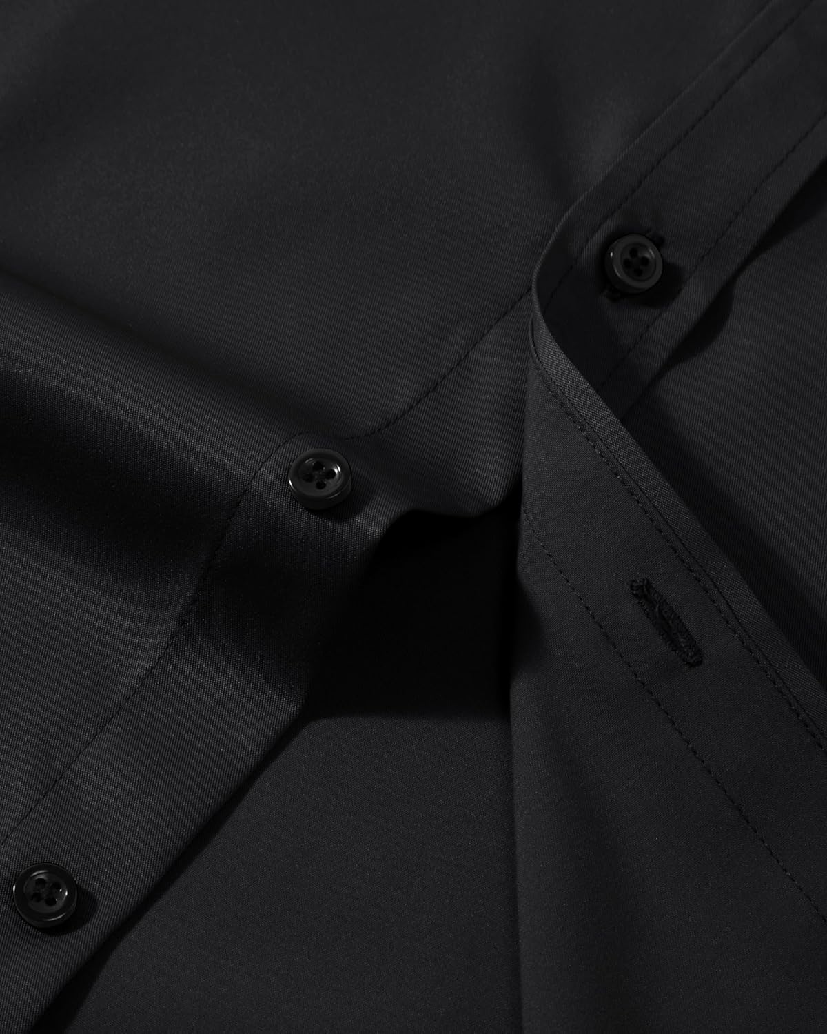 Men's Dress Shirts Long Sleeve Stretch Wrinkle Free Wedding Formal Business Button Down Shirt - Image 4
