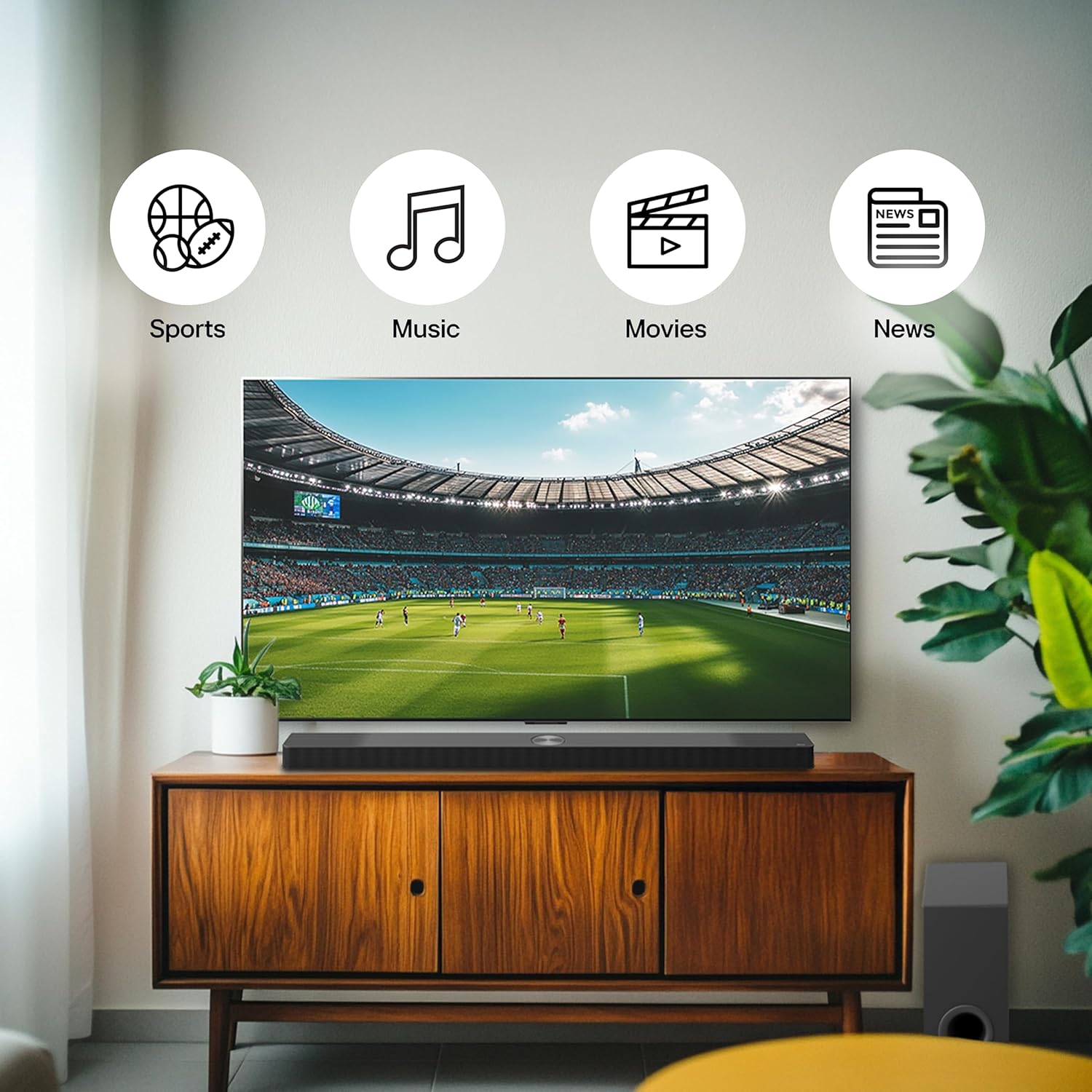 LG S40TR 4.1 ch. Home Theater Soundbar with Rear Surround Speakers and Wireless Subwoofer, Wow Interface, Dolby Audio, AI Sound Pro, Amazon Exclusive - Image 5