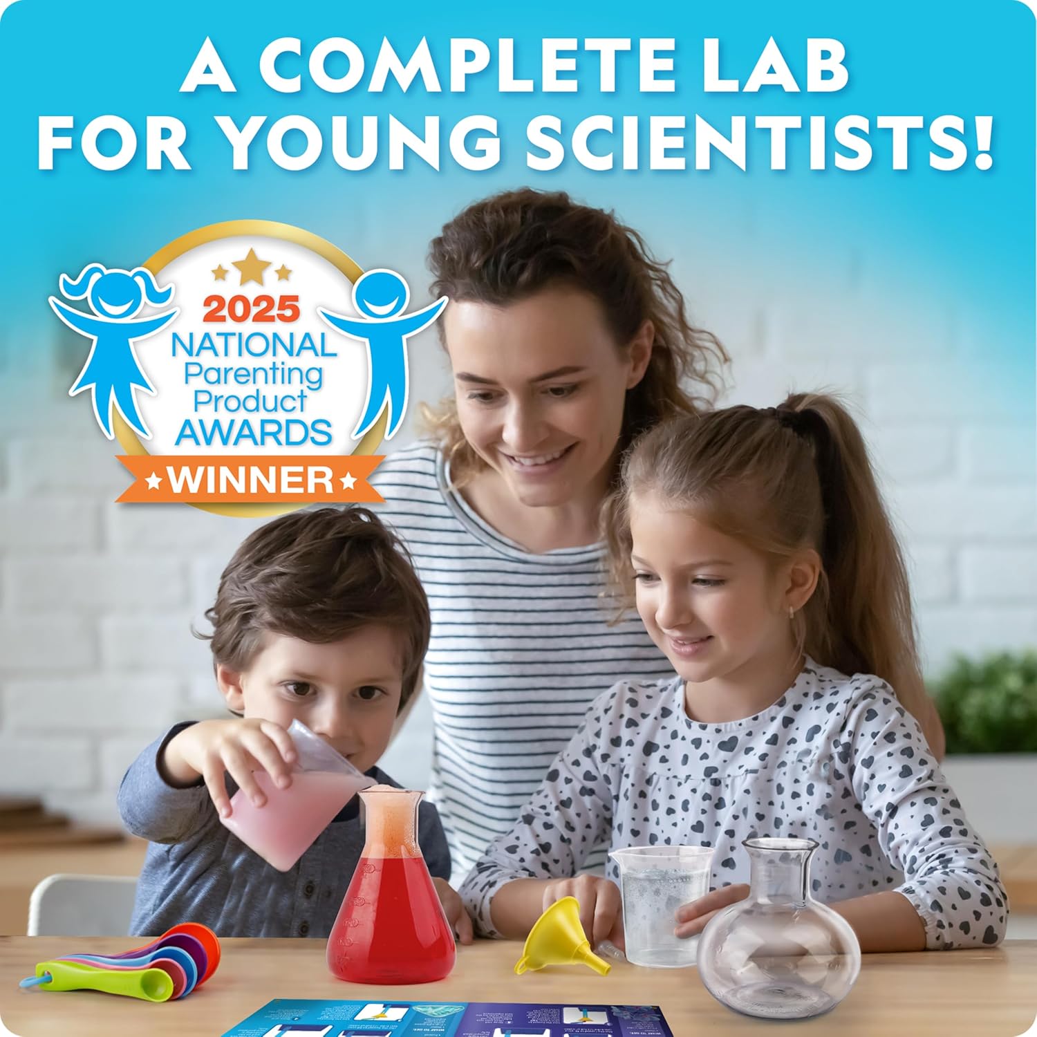 National Geographic Junior Chemistry Set - Complete Early Learning Lab Kit with 50 Science Experiments for Kids and 20+ Lab Tools, Chemistry Set, Science Experiments for Kids 4-6 - Image 2
