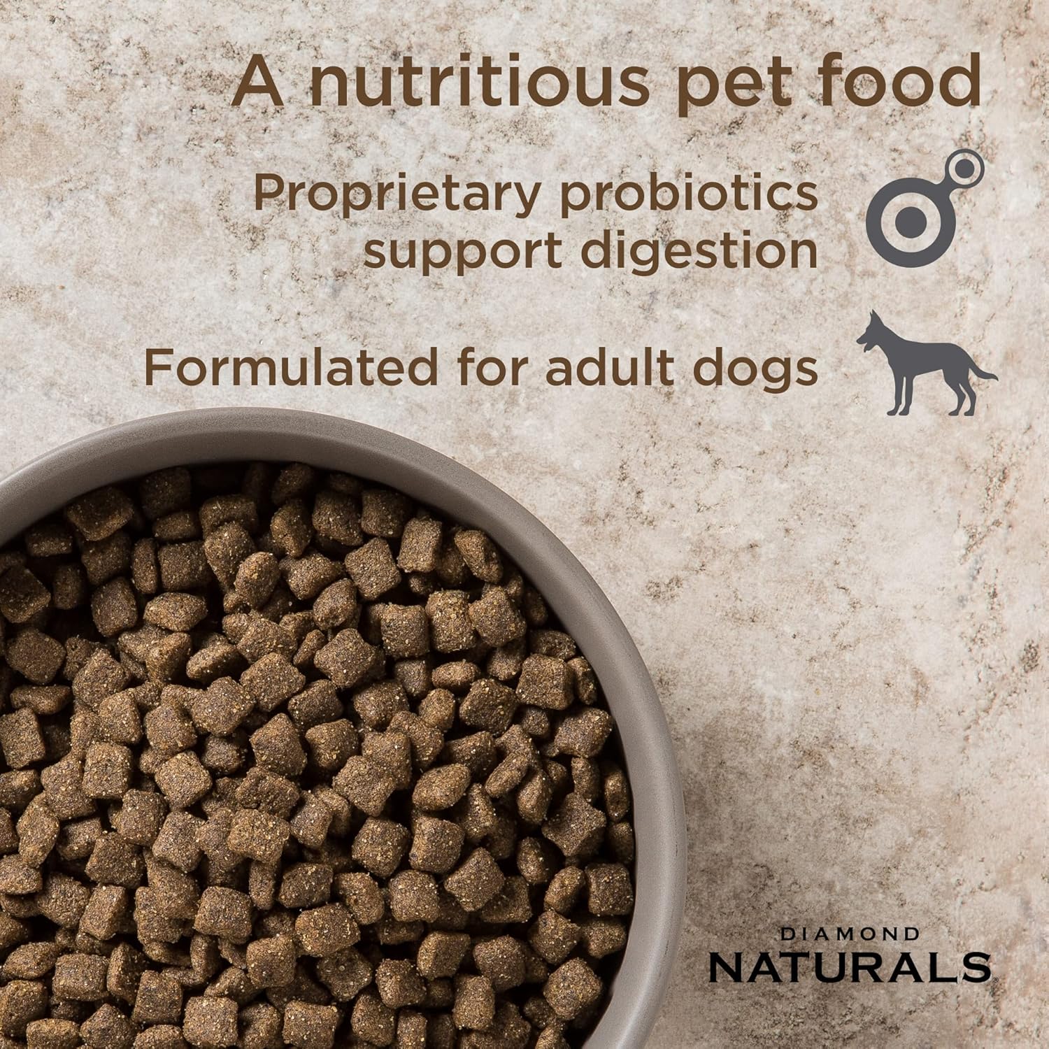 Diamond Naturals Adult Dry Dog Food Lamb Meal and Rice Formula Made with Quality Lamb Protein, Probiotics and Essential Nutrients to Support Balanced and Overall Health 40Lb - Image 3