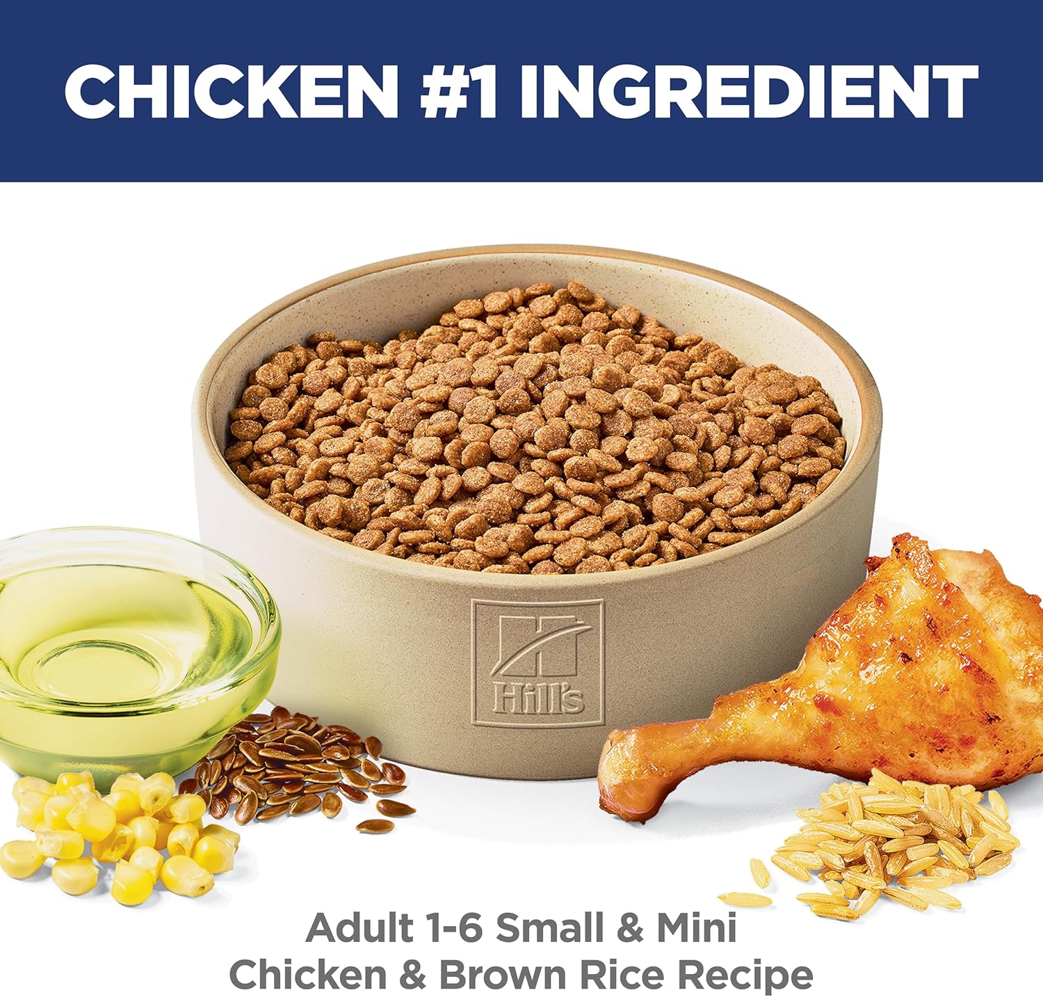 Hill's Science Diet Adult 1-6 Small & Mini Dry Dog Food, Chicken & Brown Rice, 4.5 lb. Bag - Image 3