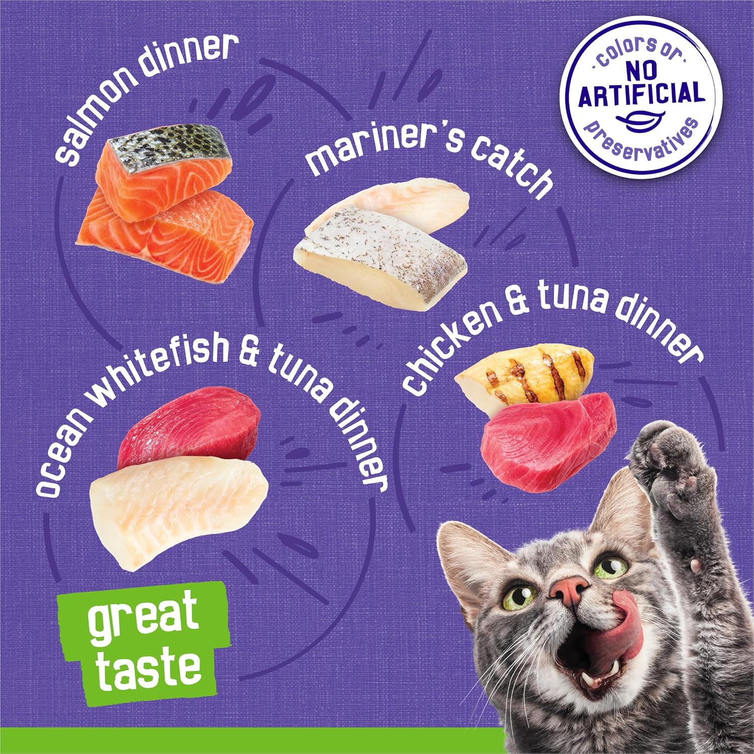 Purina Friskies Pate Wet Cat Food Variety Pack Seafood and Chicken Pate Favorites 40ct VP - (Pack of 40) 5.5 oz. Cans - Image 4