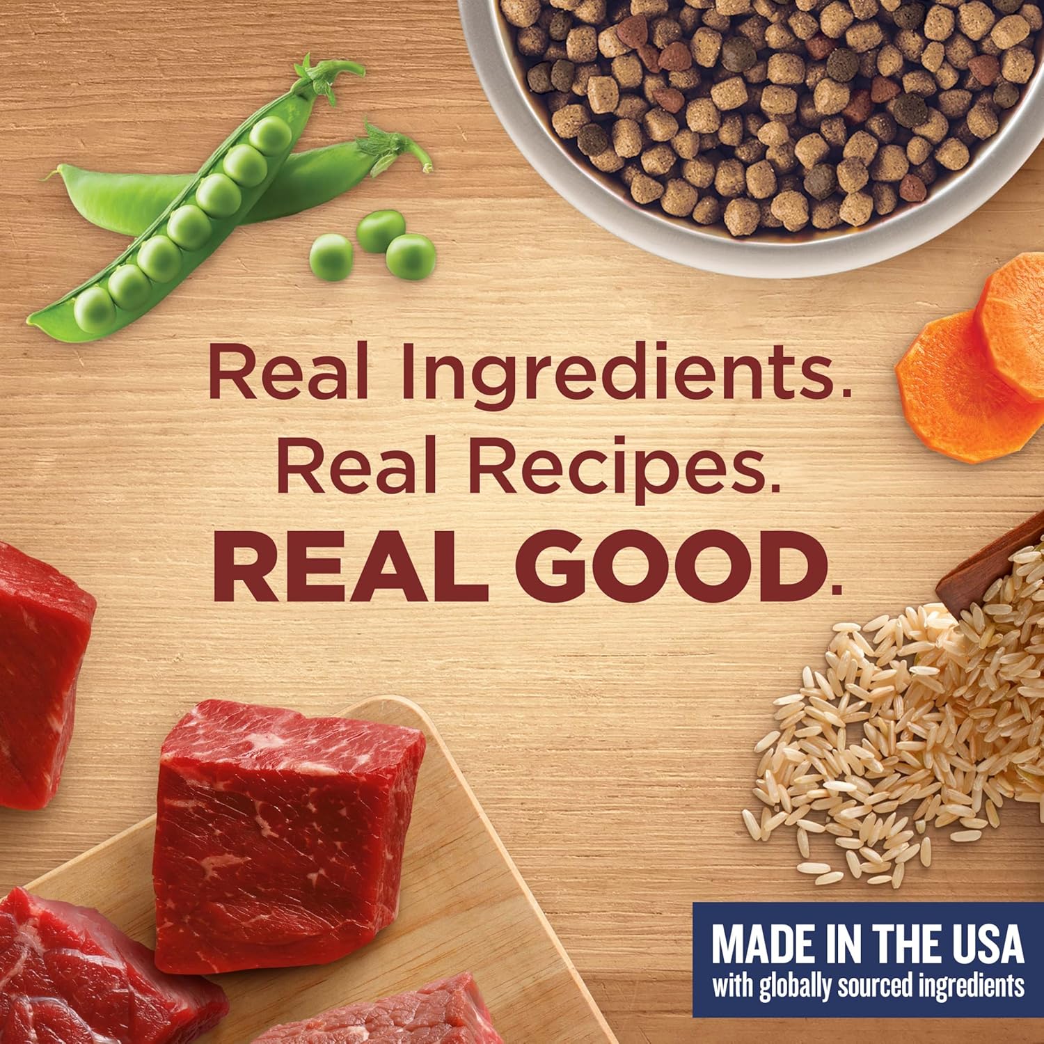 Nutrish Rachael Ray Adult Dry Dog Food Real Beef, Pea & Brown Rice Recipe, 40 lb. Bag (Packaging May Vary) - Image 7