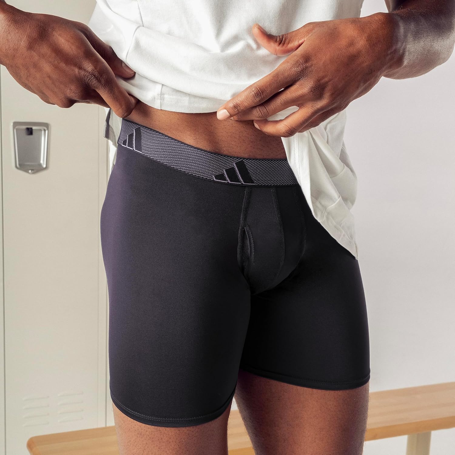 adidas Men's Microfiber Boxer Briefs Underwear (Multipack) Athletic Stretch-Fit - Image 3