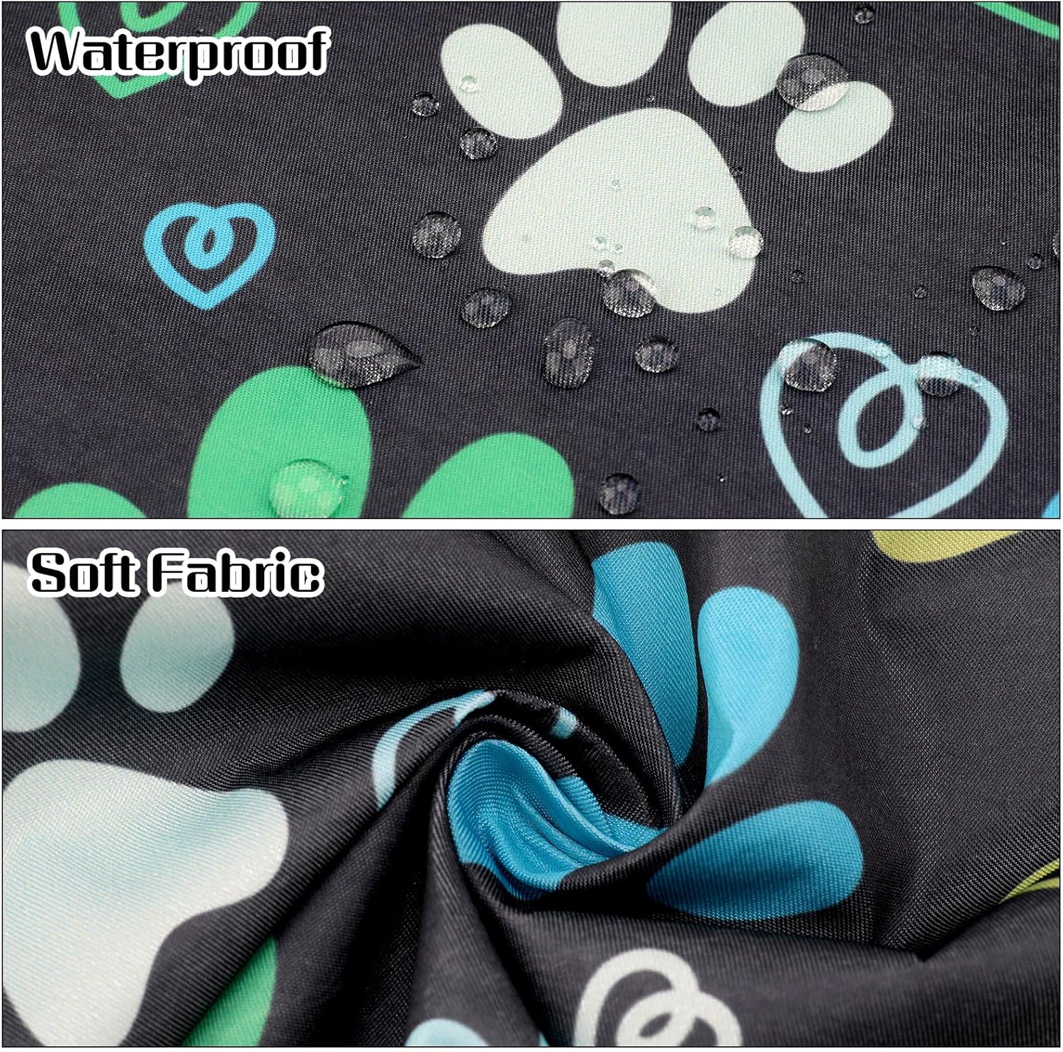 Dog Grooming Waterproof Apron with 2 Pockets, Cute Animals Puppy Dog Pets Apron - Image 4