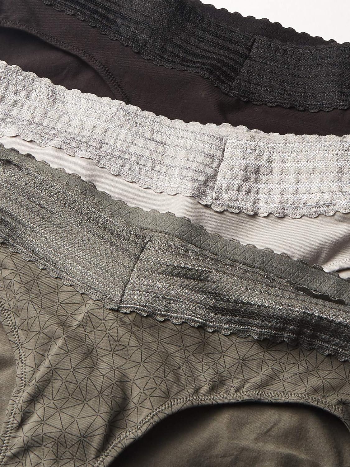 Warner's womens Blissful Benefits No Muffin 3 Pack Hipster Panties - Image 3