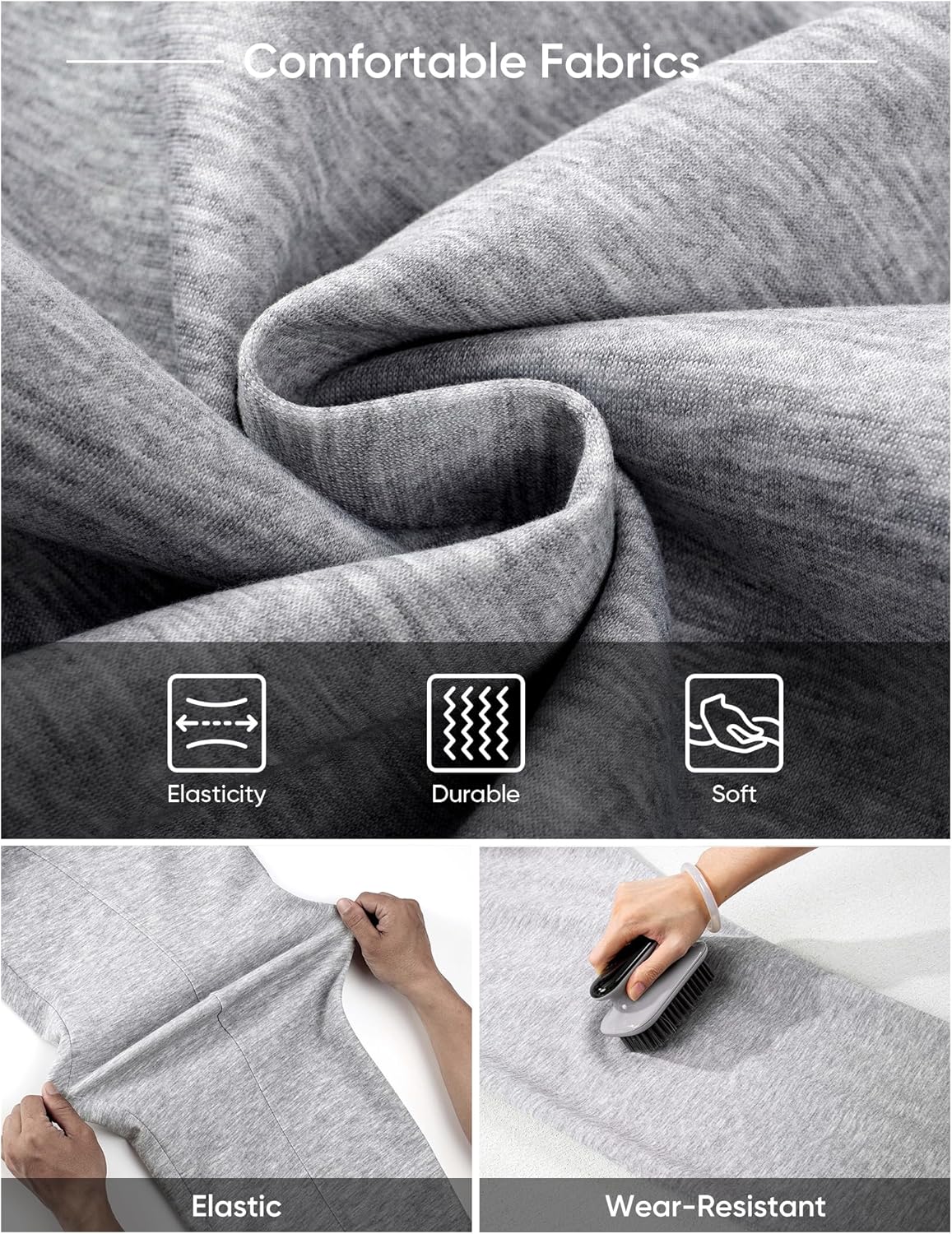 JMIERR Men's Casual Baggy Pants Wide Leg Travel Pants Streetwear Joggers with Pockets - Image 8