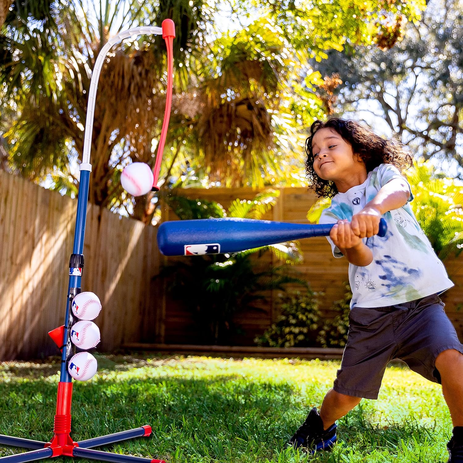 Franklin Sports Grow-with-Me Kids Baseball Batting Tee + Stand Set for Youth + Toddlers - Youth Baseball, Softball + Teeball Hitting Tee Set for Boys + Girls - Image 5