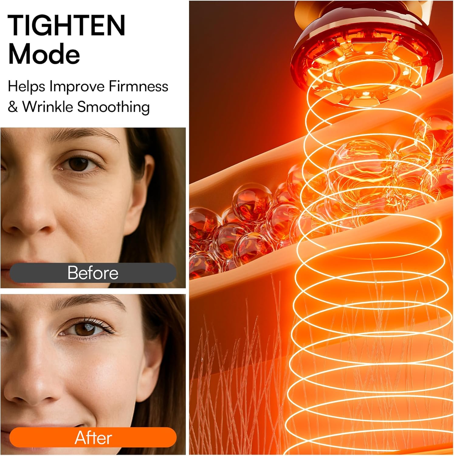 INIA 3-in-1 Red Light Therapy for Face and Neck Beauty Device for Puffiness & Skin Firming Skincare Tool - Image 6