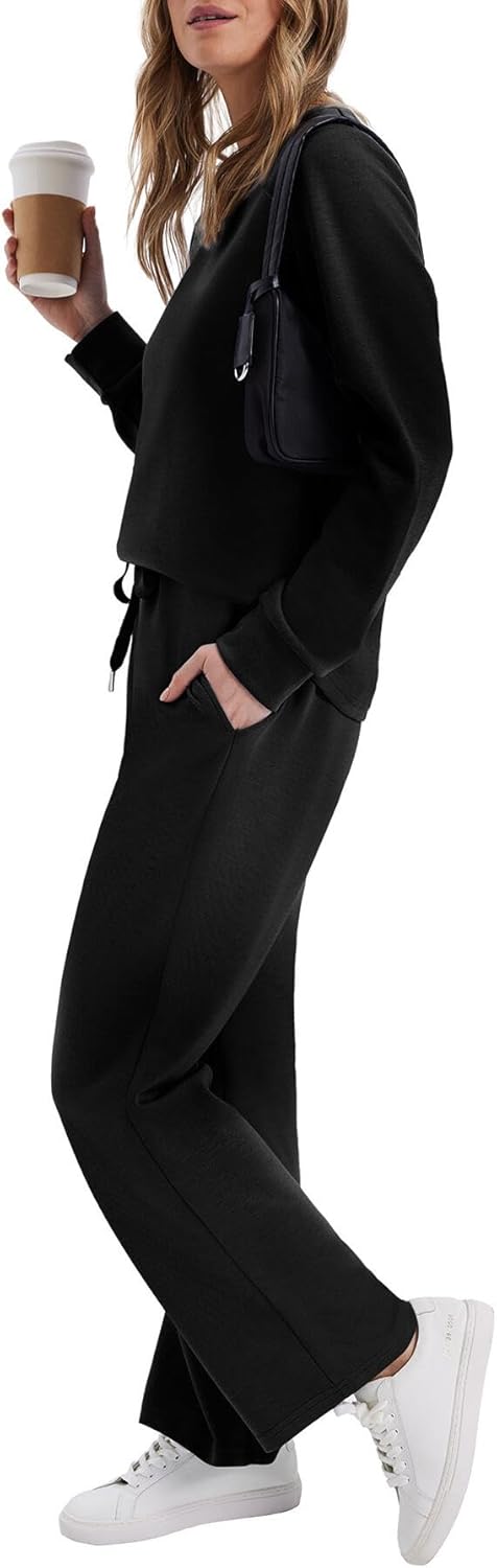 WIHOLL Lounge Sets for Women 2 Piece Travel Vacation Outfits Spring 2026 Sweatsuit Tracksuit - Image 4