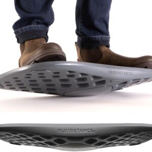 FluidStance Adult Balance Board for Standing Desk – Anti Fatigue USA Made 360 Degree Rocker Wobble Board as Exercise Equipment to Increase Focus & Movement – Sustainable Anti-Slip Plane Standing Board