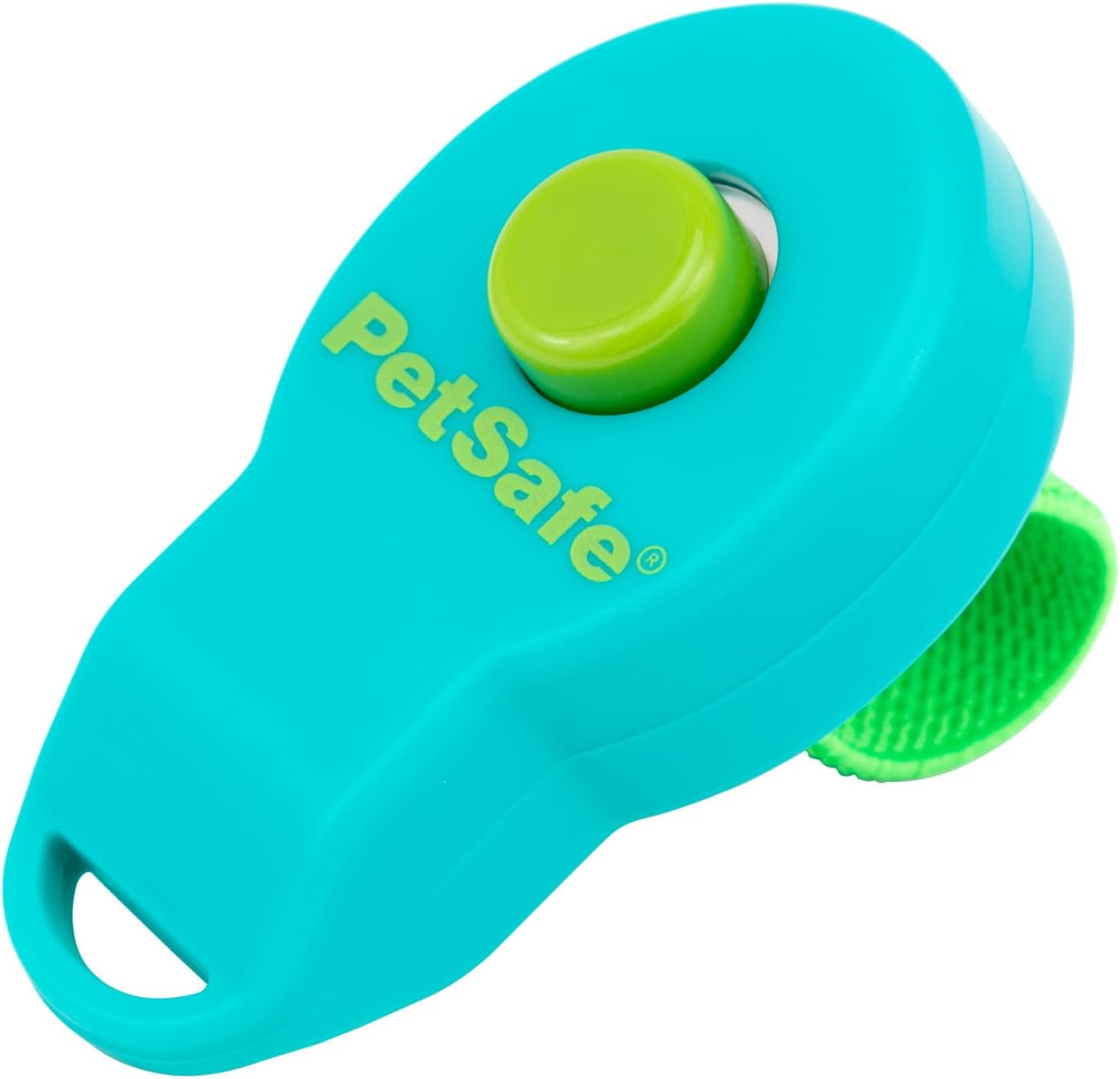 PetSafe Clik-R Training Tool - Positive Behavior Reinforcement - Ergonomic Design - Compact Finger Band - Daily Training Accessory - Clicker for Dogs & Cats - Teal